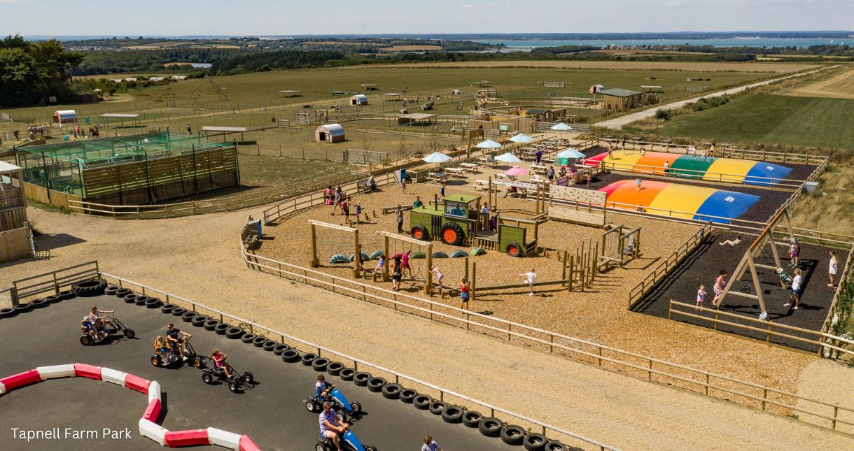 Aerial view of Tapnell Farm Park